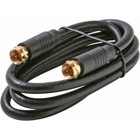 6' Black RG6 UL F-F Gold Cableblack 