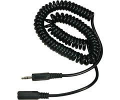 10' Coiled 3.5mm Stereo Headphone Extension Cablecoiled 