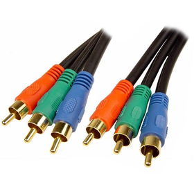 25' Component Video Cable - Blackcomponent 