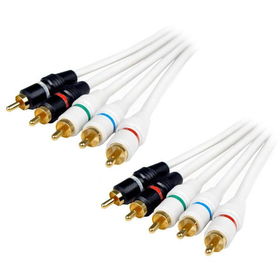 6' Component Video And Audio Cable- Whitecomponent 