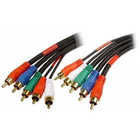 12' Component Video And Audio Cable- Blackcomponent 