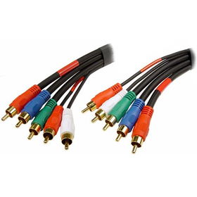 25' Component Video And Audio Cable- Blackcomponent 