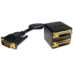 12" DVI-D 1 Male To 2 Female Cable Splitter Cabledvi 