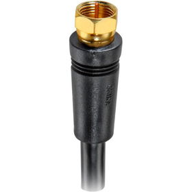 25' RG-6 Digital Coaxial Cable With Gold Plated F Connectors (Black)digital 