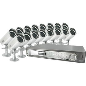 Web-Ready 16-Channel DVR With 16 Night Vision Camerasready 