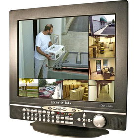 17" LCD Monitor With 8-Channel Dual Codec Ip Digital Video Recorderlcd 