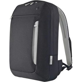 15.4"" Black And Light Gray Slim Notebook Back Packblack 