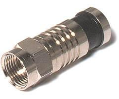 Perma-Seal Weather-Sealed F Compression Connector - RG-6 - 25-Packperma 