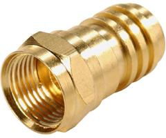 Crimp-On F Connector - RG-59 Gold Platedcrimp 