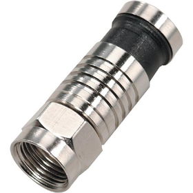 Perma-Seal Weather-Sealed F Compression Connector - RG-6 quad-Shield - 25-Packperma 