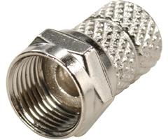 Nickel Plated Twist-On F Connector - RG-59 - 25-Packnickel 