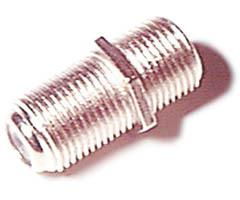 Nickel Plated F Coupler Female To Female - 25-Packnickel 