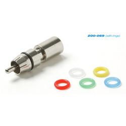 RCA-PermaSeal-II Mini RG-59 Connector With Color Bands - 10-Packrca 