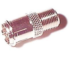 Nickel Plated F Connector Quick-Disconnect Adapter - 25-Packnickel 