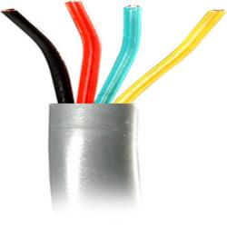 1,000' Silver 4-Conductor UL Flat Modular Stranded Cablesilver 