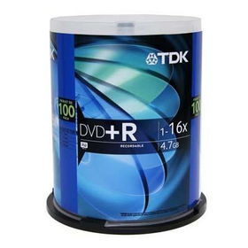 DVD+R 16x 100 pk spindledvdr 