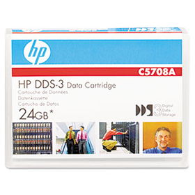 1/8"" DDS-3 Cartridge, 125m, 12GB Native/24GB Compressed Capacitydds 