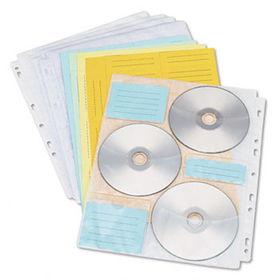 Two-Sided CD/DVD Pages for Three-Ring Binder, 10/Packinnovera 