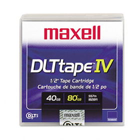 1/2"" DLT IV Cartridge, 1828ft, 40GB Native/80GB Compressed Capacitymaxell 