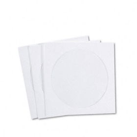 CD/DVD Sleeves, Tyvek, 100/Boxquality 