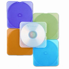 TRIMpak CD/DVD Case, Assorted Colors, 10/Packverbatim 