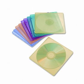 Slim CD Case, Assorted Colors, 10/Packinnovera 