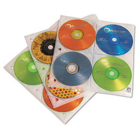 Two-Sided CD Storage Sleeves for Ring Binder, 25/Packlogic 