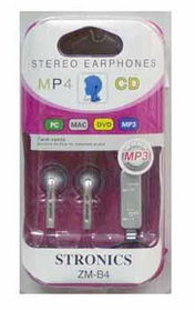 Stereo Earphones with Volume Control Case Pack 200stereo 