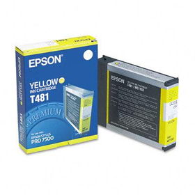 Epson T481011 - T481011 Ink, 3200 Page-Yield, Yellowepson 