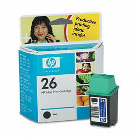 51626A (HP 26) Ink, 974 Page-Yield, Blackink 