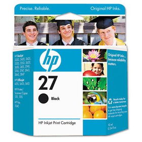 HP C8727AN - C8727AN (HP 27) Ink, 220 Page-Yield, Blackink 