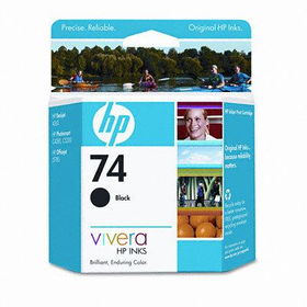 HP CB335WN - CB335WN (HP 74) Ink, 200 Page-Yield, Blackink 