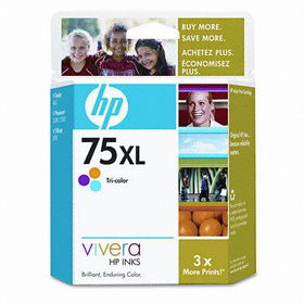 HP CB338WN - CB338WN (HP 75XL) Ink, 520 Page-Yield, Tri-Colorink 