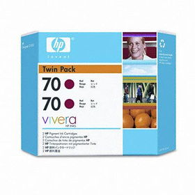 HP CB347A - CB347A (HP 70) Ink, 2/Pack, Redink 