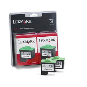 10N0139 Ink, 580 Page-Yield, 2/Pack, Tri-Colorlexmark 