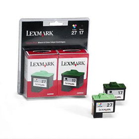 10N0595 (17, 27) Ink, 429 Page-Yield, 2/Pack, Black; Tri-Colorlexmark 