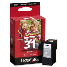 18C0031 (31) High-Yield Photo Ink, 475 Page-Yield, Tri-Colorlexmark 