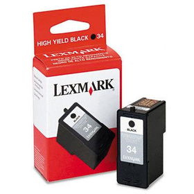 18C0034 (34) High-Yield Ink, 475 Page-Yield, Blacklexmark 