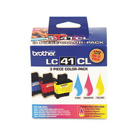 LC413PKS Ink, 400 Page-Yield, 3/Pack, Cyan; Magenta; Yellowbrother 