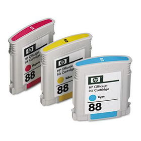 HP CC606FN - CC606FN (HP 88) Ink, 860 Page-Yield, 3/Pack, Tri-Colorink 