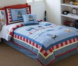 Choo Choo Twin Quilt with Pillow Shamchoo 