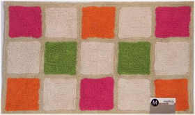 Windowpane Rug 21 x 34 Rug Orange / Pinkwindowpane 