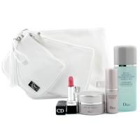 CHRISTIAN DIOR by Christian Dior Travel Set: Cleansing Oil + Capture Totale Cream + Capture Totale Serum + Lipstick + 3xBag--4pcs+3bagschristian 