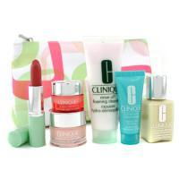 CLINIQUE by Clinique Travel Set: Cleanser 50ml + DDML 30ml + Moisture Surge Extra 15ml + All About Eyes Rich 7ml + Conc.--6pcs+1bagclinique 