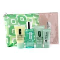 CLINIQUE by Clinique Travel Set: Facial Soap + Lotion 2 + DDML + Super City Block + Mask + Bag--5pcs+1bagclinique 