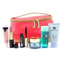 ESTEE LAUDER by Estee Lauder Travel Set: Cream 15ml + Cleanser 30ml + Optimizer 30ml + Masc.+ Lipstick + High Gloss + Bag--6pcs+1bagestee 