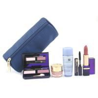 ESTEE LAUDER by Estee Lauder Travel Set: Resilience Crm 7ml+ Perfectly Clean Ltn 30ml+ Eye Palette+ Lipstick+ Mascara+ Bag--5pcs+1bagestee 