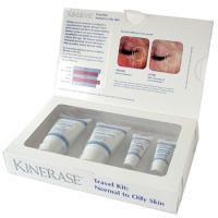 Kinerase by KINERASE N/O Skin Travel Kit: Cleanser 40ml + Lotion 40g + Eye Crm 7g + C6 Peptide 7ml--4pcskinerase 