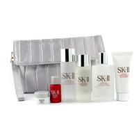 SK II by SK II Travel Set: Cleansing Oil + Cleanser + Clear Lotion + Facial Treatment Essence + Brighter + UV Essen--6pcs+1bagtravel 