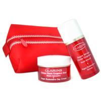 Clarins by Clarins Super Restorative Performers: Serum 30ml + Day Cream 50ml + Bag--2pcs + 1 Bagclarins 